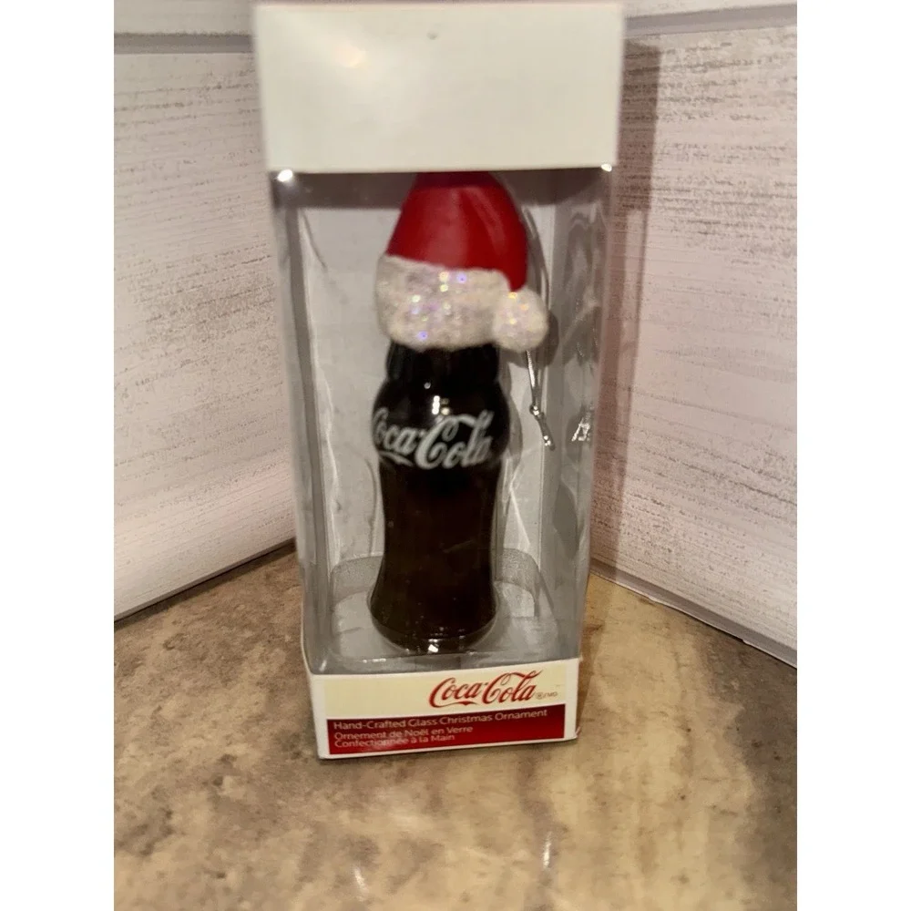 Coca Cola Ornaments 1997 Coke Bottles Set of 2 NIB